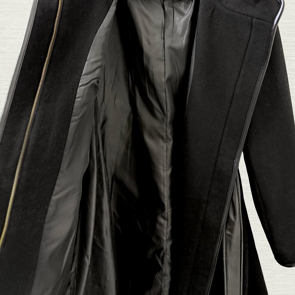 Nine West black wool blend coat - Picture 7 of 9